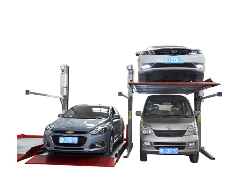 Elevador de estacionamiento de dos columnas TTPP607 con un solo cilindro