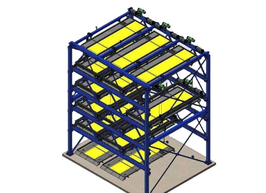 Aparcamiento de rompecabezas de peine